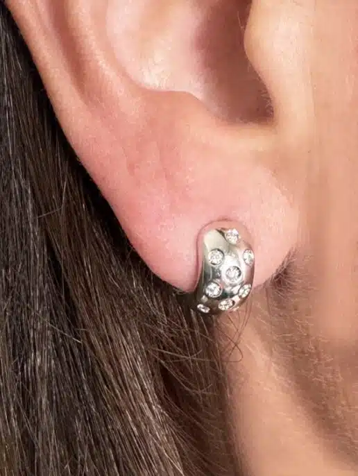 B477V124 Ohrringe aus Weißgold mit Diamanten
